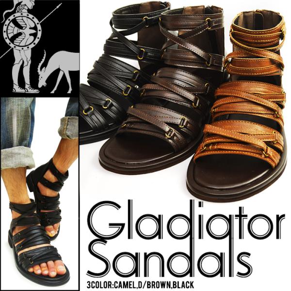 サンダル メンズ グラディエーターサンダル スニーカー カジュアルシューズ 編み込み 靴 メンズシュ...