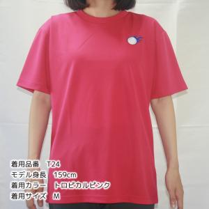 卓球 Tシャツ バックプリント 半袖 ドライ ...の詳細画像3