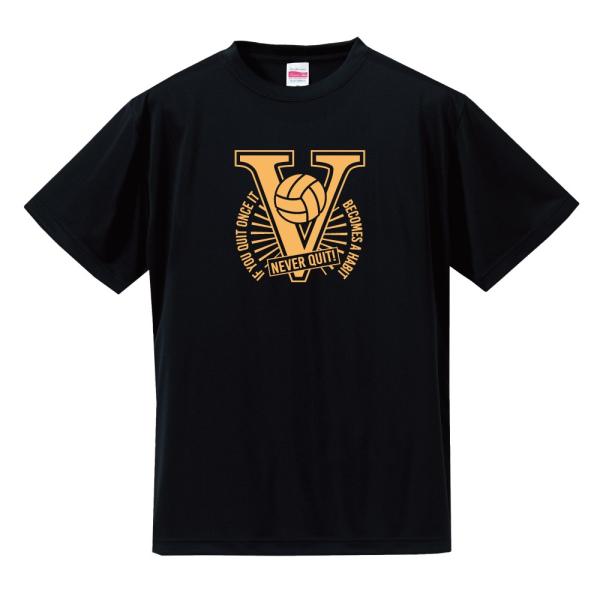 バレーボール Tシャツ ドライシルキー ウェア 練習着 チーム クラブ 全9色 V901 5088