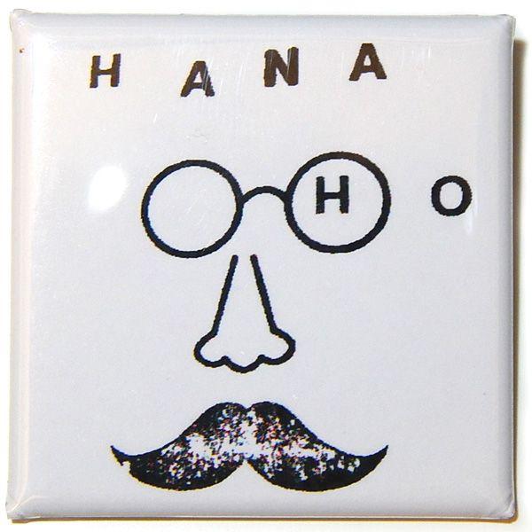 鼻ホームランの森：スクエア缶バッジ/40mm【小物 雑貨 グッズ 缶バッジ】