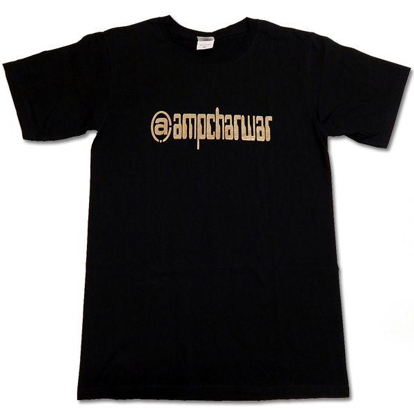ampcharwar（アンプチャーワー）：Tシャツ/ブラック×ゴールド/メンズ【ファッション バンド...