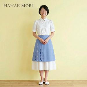 HANAE MORI（ハナエモリ） 森英恵 エプロン ブランド サロン型（グレー