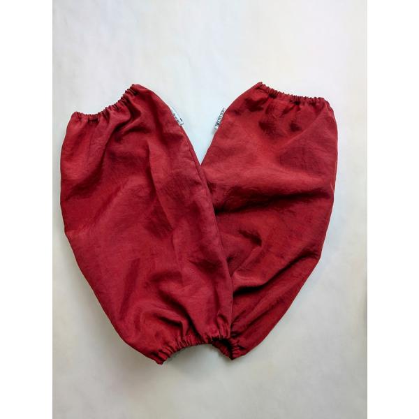 無地 ナイロン アームカバー 赤  腕カバー 汚れ ホビー 腕保護 おしゃれ かわいい 可愛い プレ...