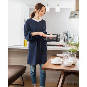 スタイリッシュVネック割烹着 日本製 エプロン...の詳細画像3