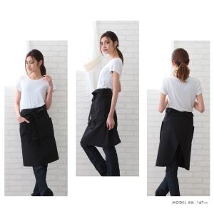 ミドルギャルソンエプロン【メール便1枚のみ対応...の詳細画像5