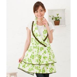 フェアリープチリーフVフリルエプロン(首掛けエプロン  