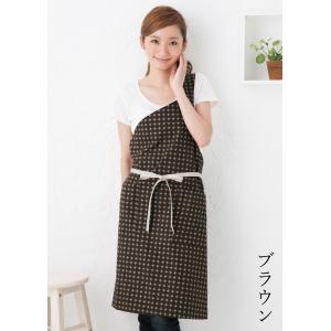 ワンショルダーマーブルエプロン 日本製 おしゃ...の詳細画像4