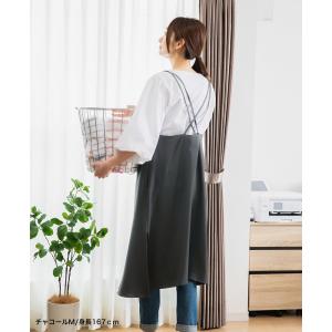 バッククロスワンピースエプロンA 日本製 おし...の詳細画像4