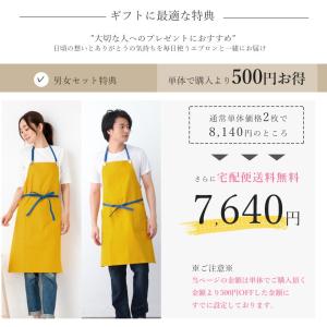 【送料無料】KD0131の日本製エプロン男女ペ...の詳細画像1