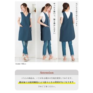 Vネックバッククロスエプロン(撥水・撥油) 日...の詳細画像5