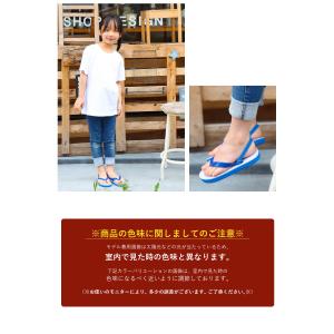 【子供】キッズビーチサンダル シューズ 靴 【...の詳細画像3