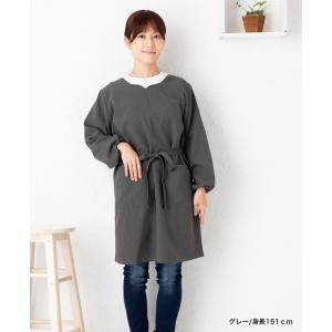 スタイリッシュVネック割烹着S 日本製 Sサイ...の詳細画像3