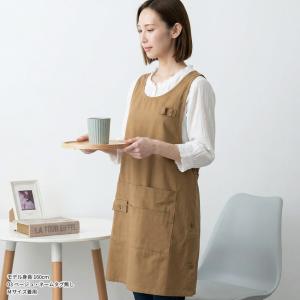 M〜3Lサイズ お尻が隠れる ワンピース エプ...の詳細画像4