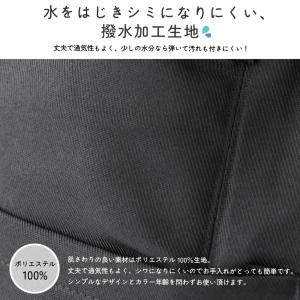 はっ水加工 ロング丈 ラップ エプロン 撥水 ...の詳細画像1