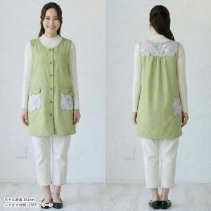 裏起毛 エプロン フリース 裏ボア ゆったり ...の詳細画像5