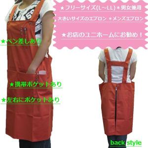 6色カラー男女兼用H型エプロン(大きいサイズ)(男性用)メン...