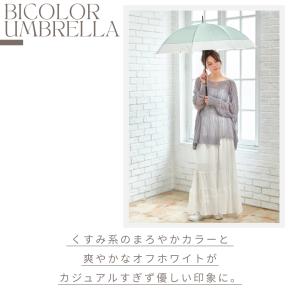 中谷 親骨 バイカラー 婦人傘 ワンタッチ式 ...の詳細画像2