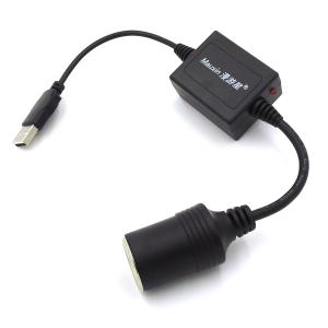 [DC-USB-5V3A-30CM] シガーアダプター USB 5Vポートをシガーソケット12Vに変換するアダプター 5V3A対応 最大18W出力 シガーソケット変換アダプター