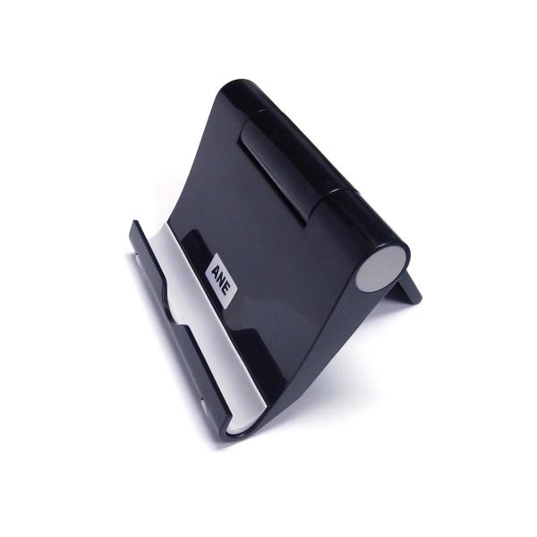 STAND-04 スマホ タブレット スタンド ブラック [コンパクト折りたたみ収納][角度調整可能...