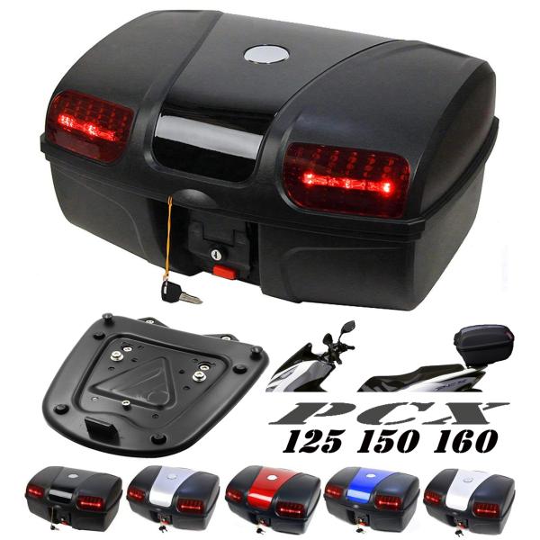 PCX専用 ボックス&amp;キャリア セット 容量47L 取付簡単 リアボックス リアキャリア バイクボッ...