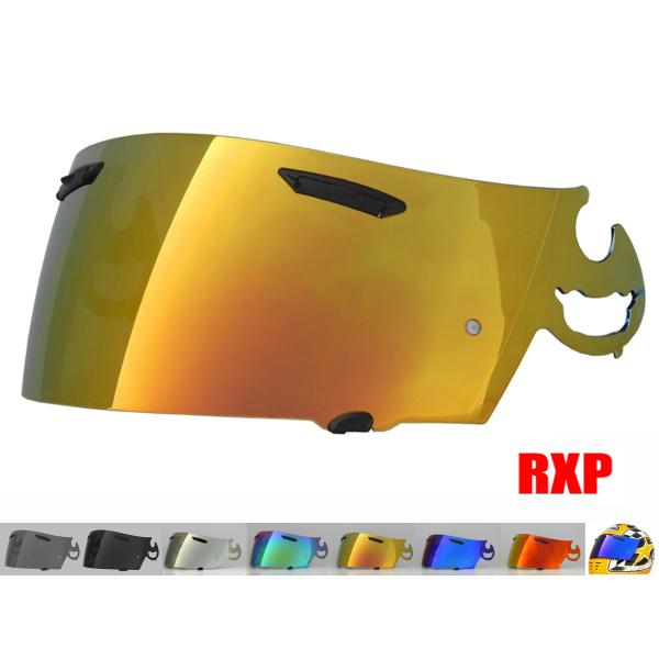 スーパーアドシスI シールド ピュアゴールド ミラーシールド RXP 社外品 (アライ Arai ヘ...