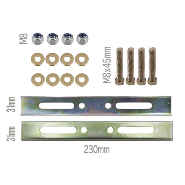 ベースプレート取付パーツセット リアボックス取付 ブラケットセット ボルト径8mm パーツ ボルト ...