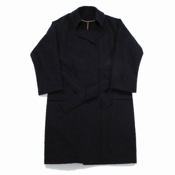 ATHA アタ ループツィード マキシコート ネイビー LOOP TWEED DIDDY BOP M...