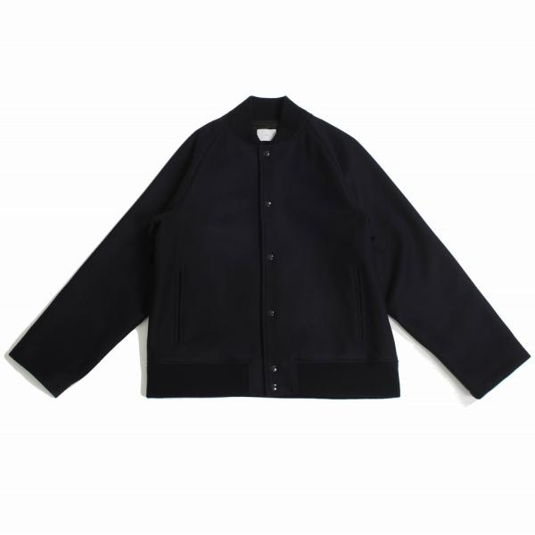 ATHA アタ ダブルメルトン スタジアムジャケット ネイビー フリーサイズ DOUBLE MELT...