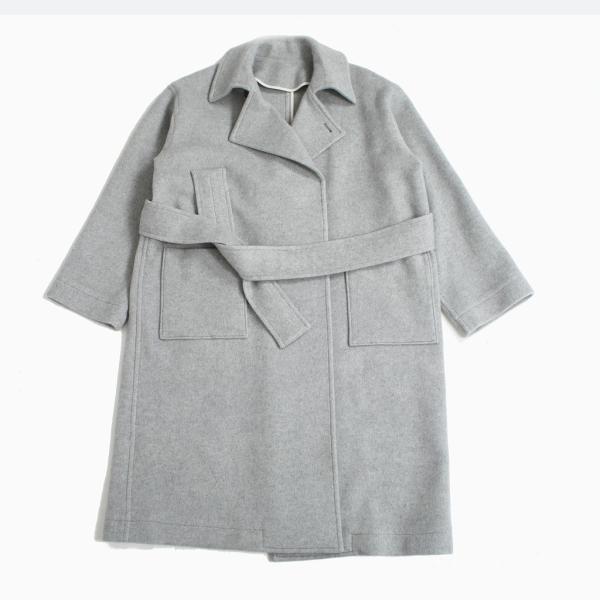 ATHA アタダブルメルトン マキシコート グレー DOUBLE MELTON MAXI COAT ...