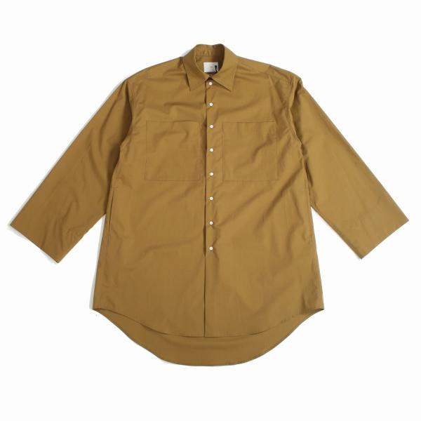 SALE50％OFF ATHA アタ ロングシャツ スビンコットン フリーサイズ オリーブ120/2...