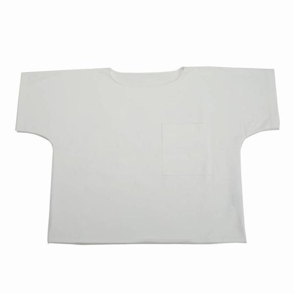 ATHA アタ ボートネック シャツ カットソー ホワイト OVERSIZED SOLID BRET...