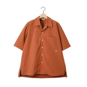 amne アンヌ オープンカラーシャツ シャンブレー 半袖  CHAMBRAY japon shirts SIENNA｜aptc