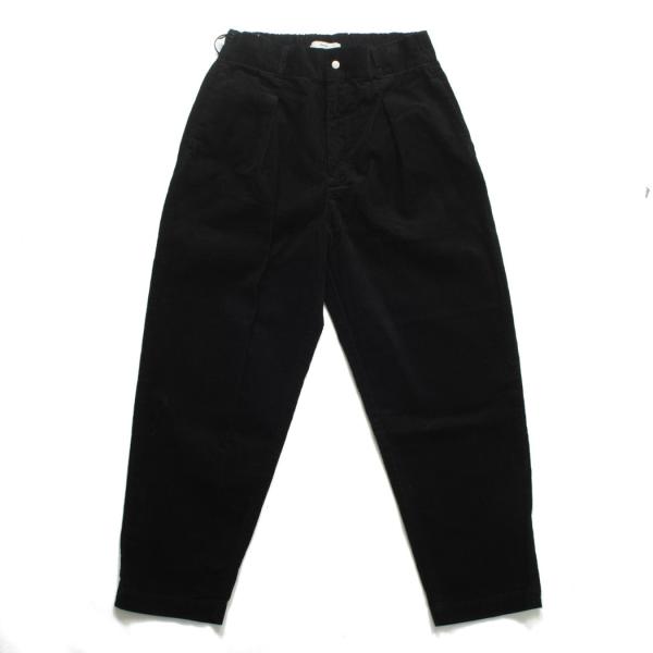 amne アンヌ コーデュロイパンツ ブラック 14CORDUROY bonito's