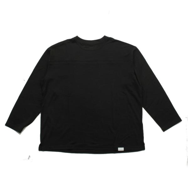 capertica カペルチカ Super140s ウール フットボール ロングTシャツ DARKN...