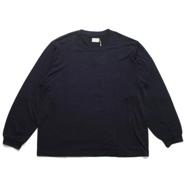 CAPERTICA カペルチカ ロンＴ 長袖 Tシャツ Super120s ウオッシャブルウール ネ...