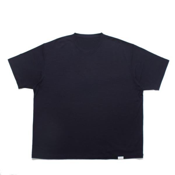 CAPERTICA カペルチカ ウールTシャツ Super120s ウオッシャブルウール ネイビー