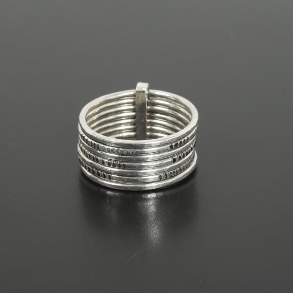 トゥアレグ シルバー ジュエリー TOUAREG SILVER JEWELRY  7連リング シルバ...