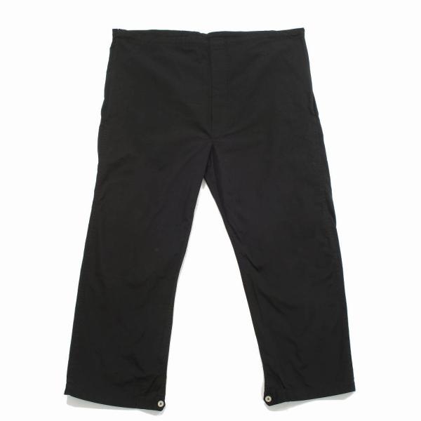 デッドストック スウェーデン オーバーパンツ リメイク 黒染め フリーサイズ