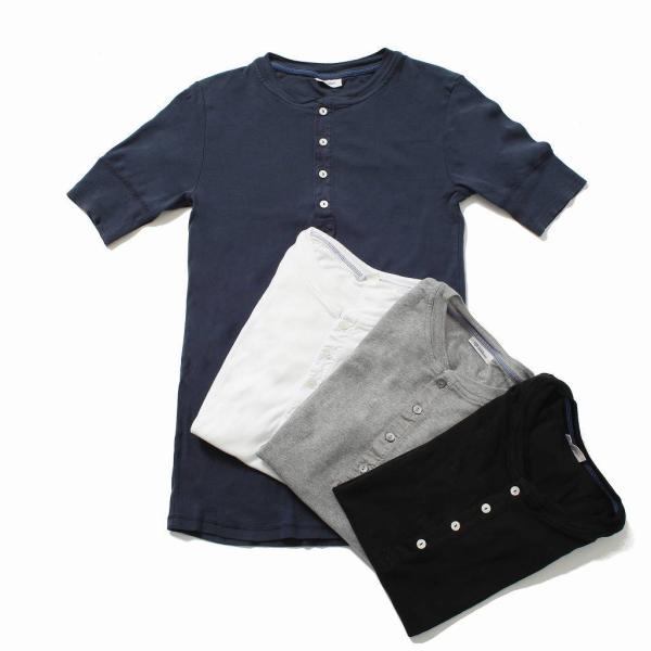 シーサー コットンフライス ヘンリーネックカットソー Karl-Heinz shirt1/2 hen...