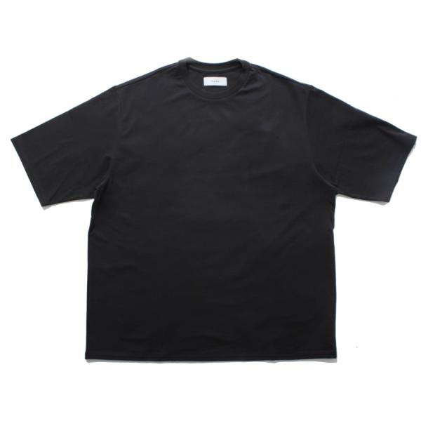 marka マーカ 40/2 オーガニックコットンニットクルーネックTシャツ チャコール