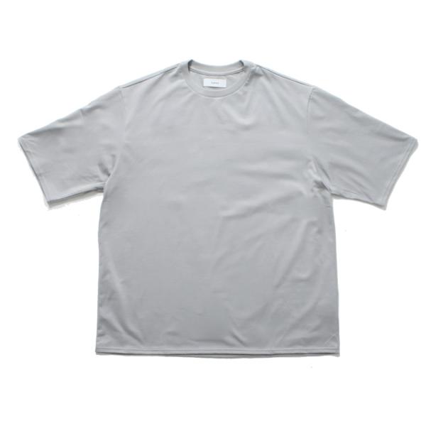 marka マーカ 40/2 オーガニックコットンニットクルーネックTシャツ ライトグレー