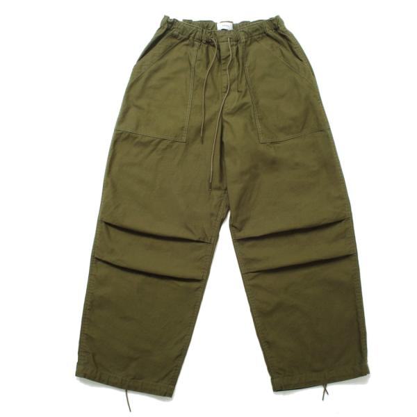 marka マーカ オーガニックコットンバックサテン アグレッサーパンツ オリーブ AGGRESSO...