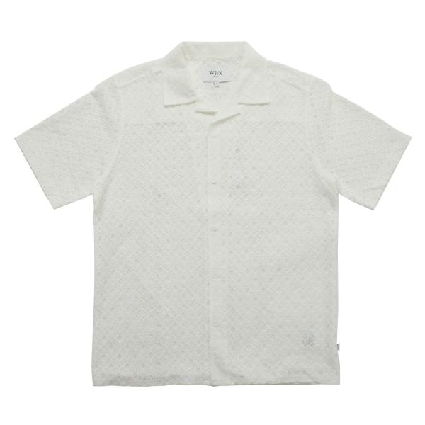 WAXLONDON ワックスロンドン ディドコットシャツ ホワイト DIDCOT CORDED LA...