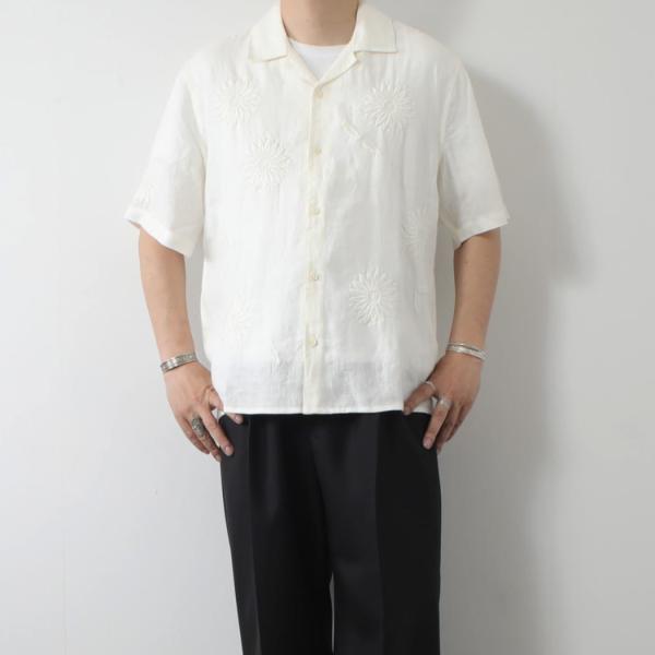 WAX LONDON ワックスロンドン Didcot ワックスロンドン フラワー刺繍 ショートスリー...