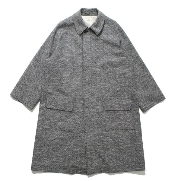 INTERIM インテリム ダブル サイデッド ジャカードツィード ハイパービッグ ハンティングコー...