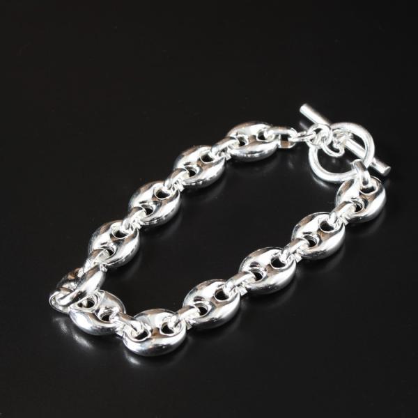 INTERIM インテリム マリーナ チェーン Tバー ブレスレット イタリアン シルバー925 グ...