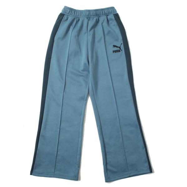 PUMA プーマ t7 ワイド トラックパンツ ブルー DEEP DIVE