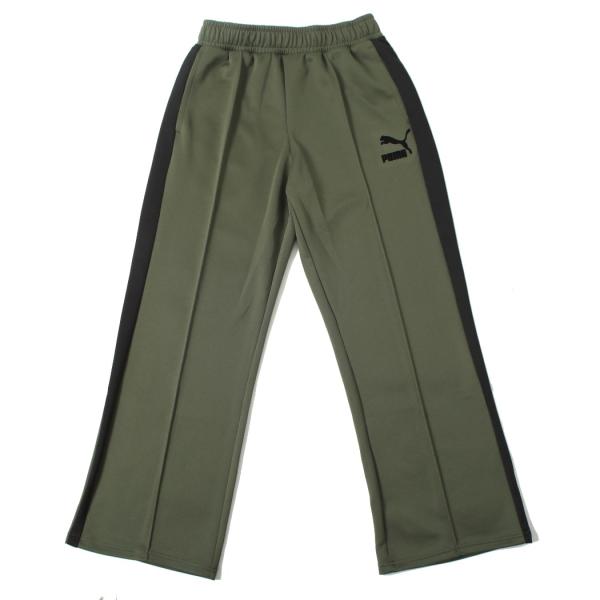 PUMA プーマ t7 ワイド トラックパンツ グリーン GREEN MOSS