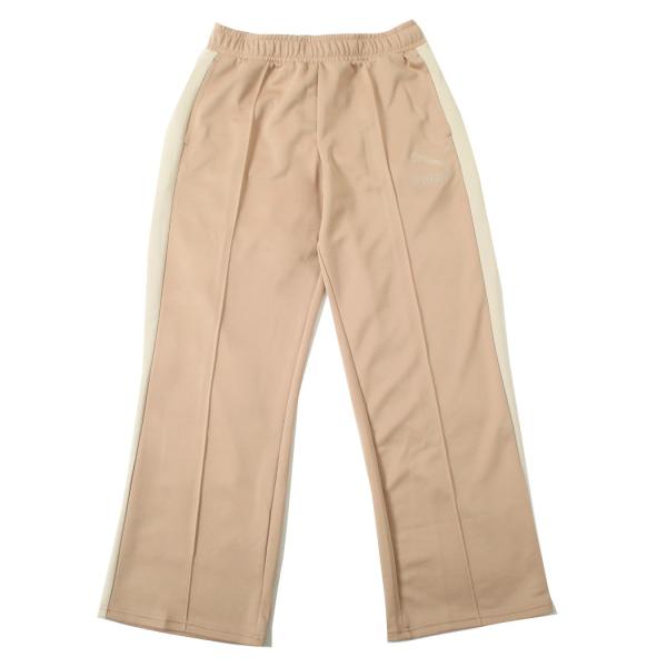 PUMA プーマ t7 ワイド トラックパンツ ピンクベージュ DUSTY TAN