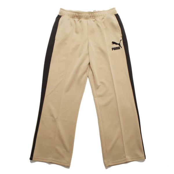 PUMA プーマ t7 ワイド トラックパンツ ジェンダーレス ベージュ